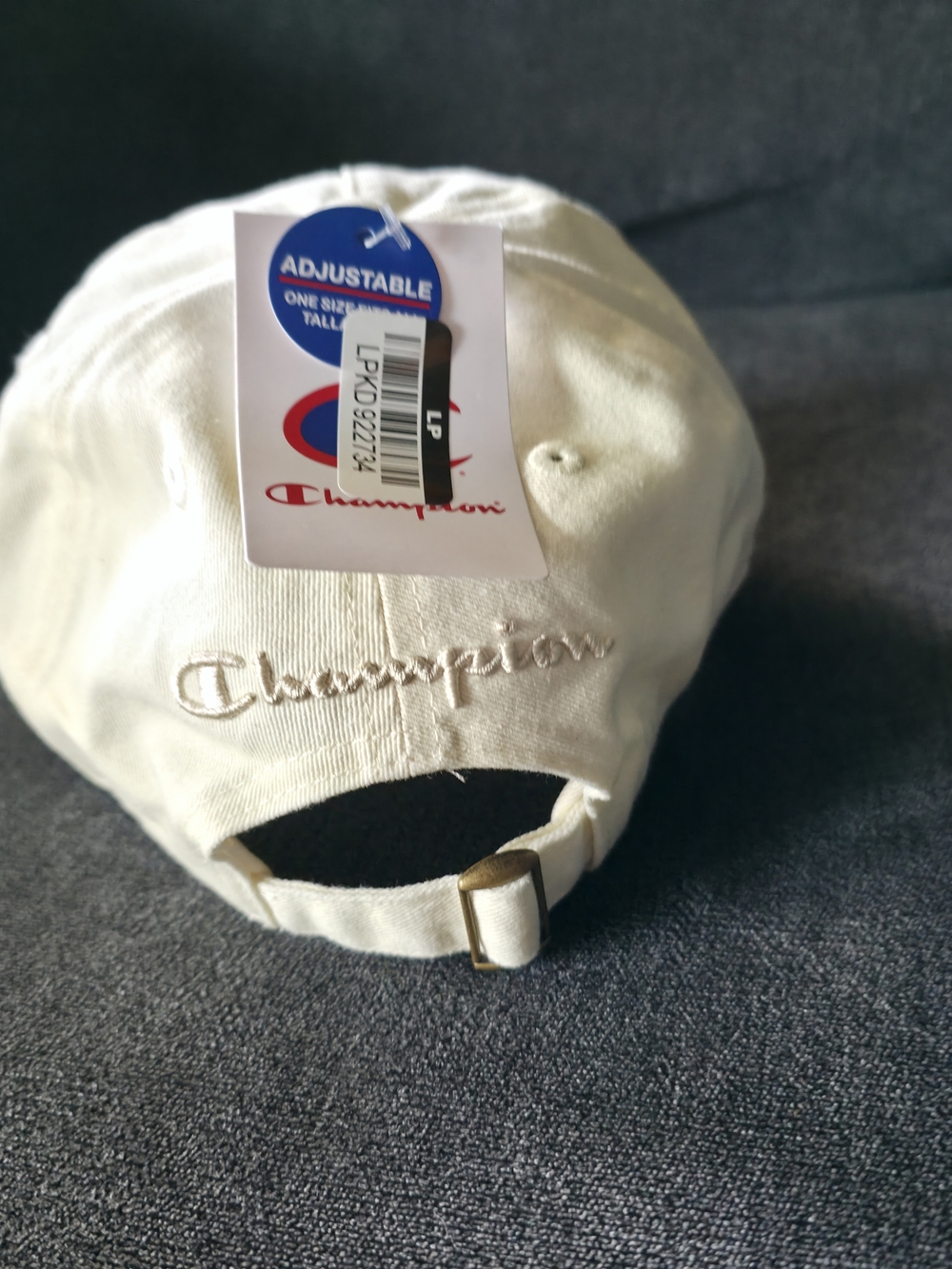 NWT Champion White New York Box Logo Dad Hat Adjustable Strapback - Picture 3 of 4